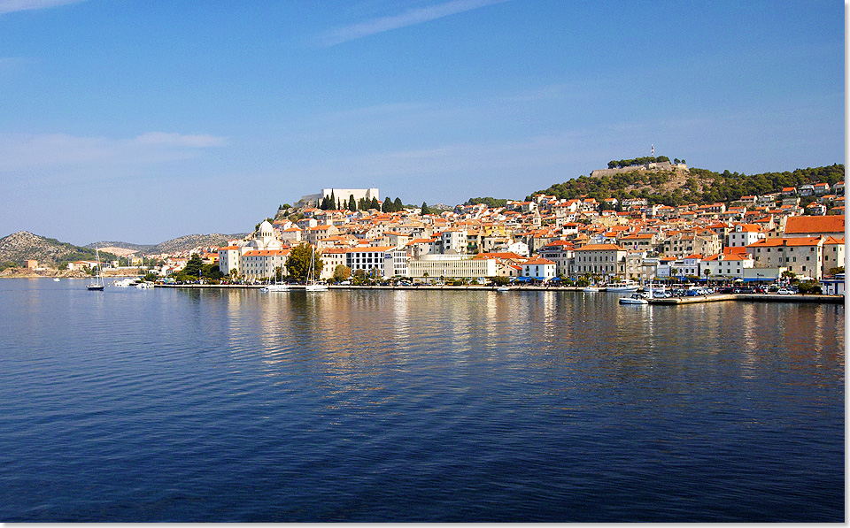 Panorama der Altsadt von Sibenik, Dalmatien