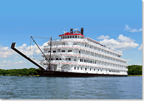 Die QUEEN OF THE MISSISSIPPI von American Cruise Lines.